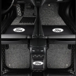 TAPIS 9D LUXURY-FORD (noir/beige)+mokitte gris