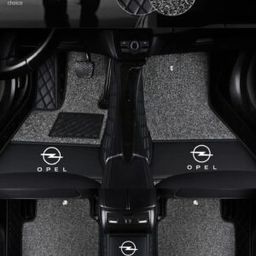 TAPIS 9D LUXURY-OPEL (noir/noir)+mokitte gris