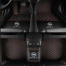 TAPIS 8D plus LUXURY-opel (noir/rouge)