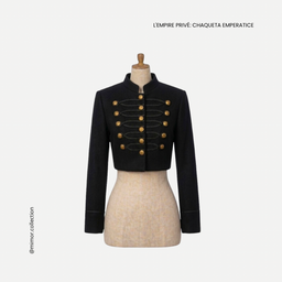 Chaqueta Impératrice, Negro/Negro