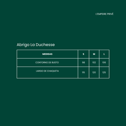 Abrigo La Duchesse, Verde