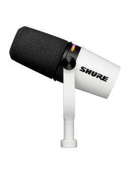 Shure MV7+ Podcast Microphone USB-C & XLR, White
