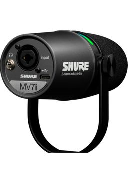Shure MV7+ Podcast Microphone USB-C & XLR, Black