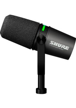 Shure MV7+ Podcast Microphone USB-C & XLR, Black
