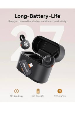 Hollyland Lark M2S Combo Wireless Lavalier Microphone Vocal Microphone 