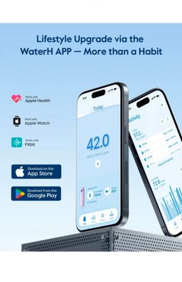 WATERH BOOST Smart Bottle with Reminder to Drink & Tracker Bottle.