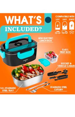 Electric Lunch Box for Adults 1.5L Self Heating Lunch Box for Car /Truck 