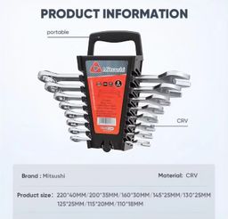 Mitsushi Kunci Ring Pas Set 8pcs