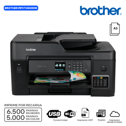 BROTHER MFCT930DW / MULTIFUNCIONAL / IMPRESORA A3 / ESCANER / COPIADORA / DUPLEX / ADF / NUBE / WIFI 