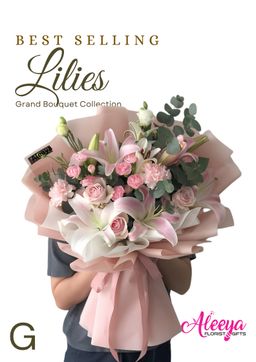 Pastel Pink Lilies