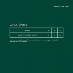 Capa Ete Petite, Negro 