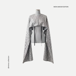 Capa Ete Petite, Plateado Lentejuelas