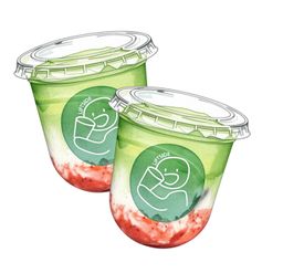 🍓Buddy Bundle – Iced Strawberry Matcha (2 cups)🍓