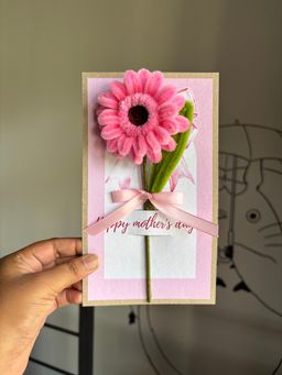 Pink Gerbera Mother’s Day card