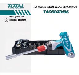 TOTAL 31 pcs Screwdriver and Bits set