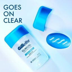 Gillette Clinical Protection cool Wave Clear Gel جيليت مزيل تعرق كوب ويف