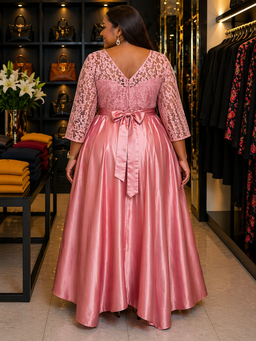 Luceez Hi-Low dress Peach 58