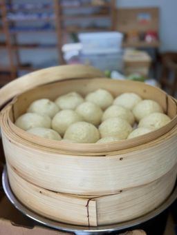 Thursday Breakfast Set - Sacred Kitchen Organic Handmade Bao (Curry Potato / Red Bean )