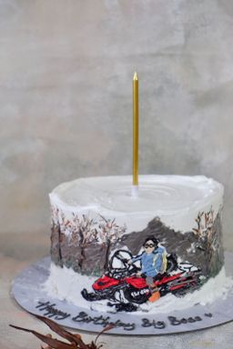 KOREAN BUTTERCREAM PAINTING CAKE