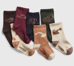 Construction Crew Socks 7 pack