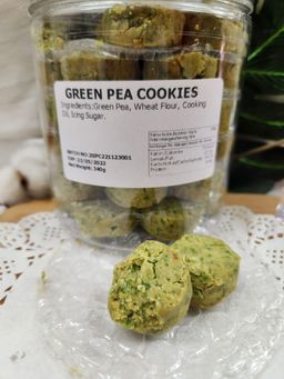 👍🏼👍🏼  GREEN PEAS COOKIES 至尊绿豆酥 340G