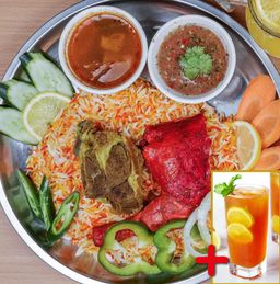 Nasi Arab Mix (Ayam + Kambing) + Air