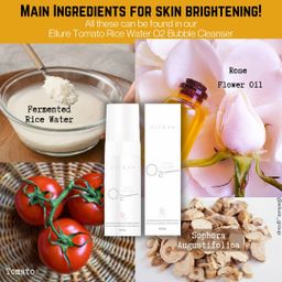 Ellure Tomato Rice Water O₂ Bubble Cleanser 
