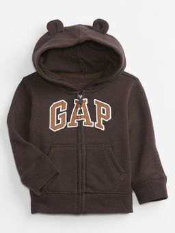 Zip Hoodie in Coffee