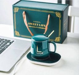 Tassé café avec une plaque chauffant 55 degrés 