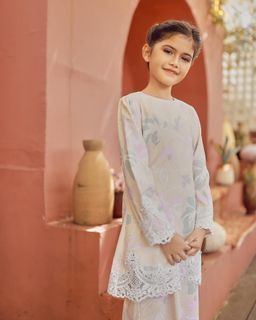 RAYSA LACE KURUNG (KIDS) - NUDE