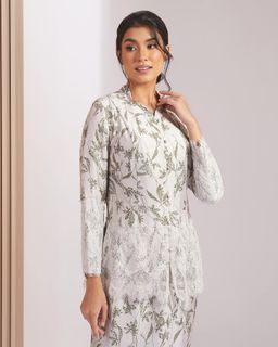 AMELINA BAJU KEBAYA - WHITE ASPARAGUS