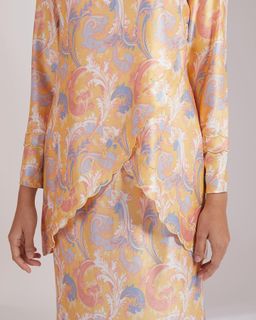 ERINA BAJU KURUNG - ORANGE POP