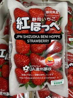 JPN IBARAKI BENI-HOPPE RED STRAWBERRIES