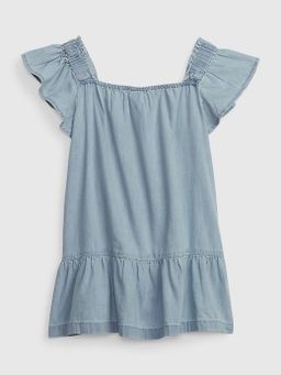 Denim Tiered Dress