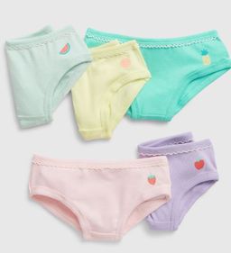 Organic Cotton Fruits Briefs 5 pack