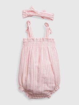 Crinkle Gauze Stripe 2 piece