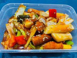 소세지야채볶음 Stir fried sausages with vegetables 
