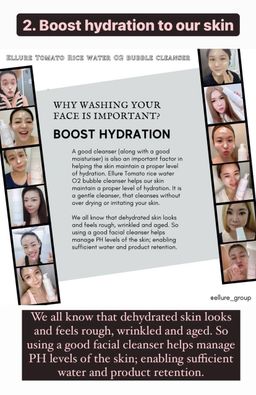 Ellure Tomato Rice Water O₂ Bubble Cleanser 