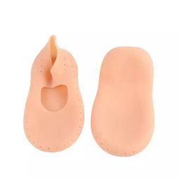 Chaussette silicone Chaussettes de pied anti-sèches, Silicone protéger les semelles talons