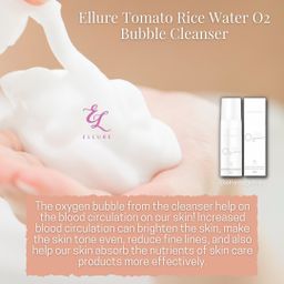 Ellure Tomato Rice Water O₂ Bubble Cleanser 