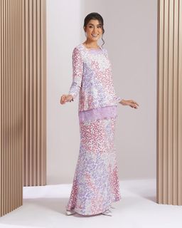 ARABELLA BAJU KURUNG - LAVENDER FOG