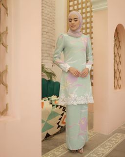 CARRA LACE KURUNG - MINT GREEN