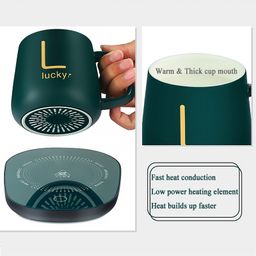 Tassé café avec une plaque chauffant 55 degrés 