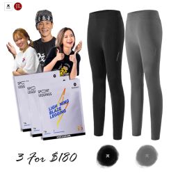 KEEXUENNL LEGGING S6 (Black X2, Grey X1)