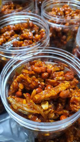 Sambal Tempe with ikan bilis