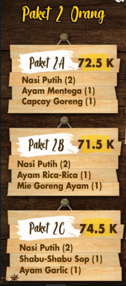 Paket 2 Orang