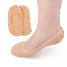 Chaussettes de pied anti-sèches, Silicone protéger les semelles talons