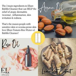 Ellure Tomato Rice Water O₂ Bubble Cleanser 