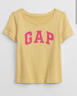 Gap Logo Tee in Almond Yellow