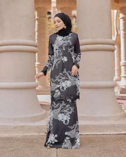 SAHSA LACE KURUNG - BLACK